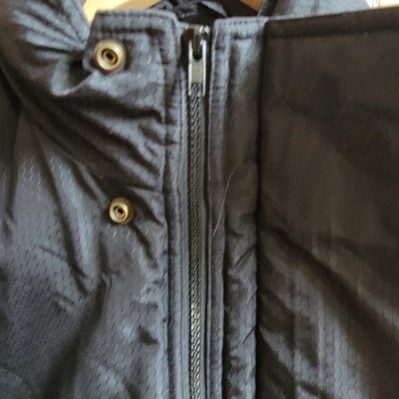 Vintage Majestic MLB Puffer Jacket Mens medium Long Black Insulated 90s umpire - Picture 3 of 10